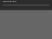 Tablet Screenshot of press.crs-motorcycles.com